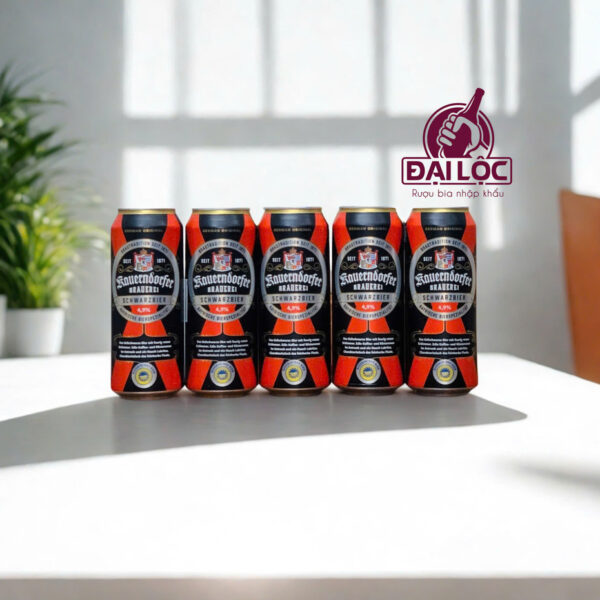 Bia Đức Kauerndorfer Schwarzbier 4,9% – Thùng 24 Lon 500ml