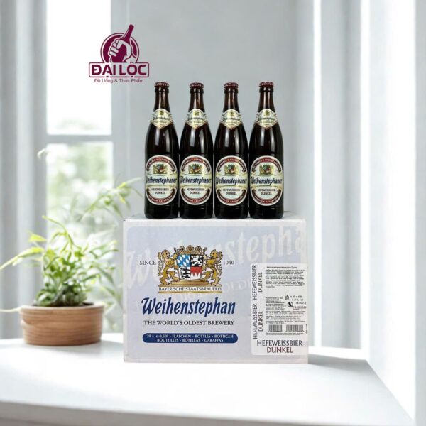 Bia Weihenstephaner Hefeweissbier Dunkel – Bia Lúa Mì Đen Đức