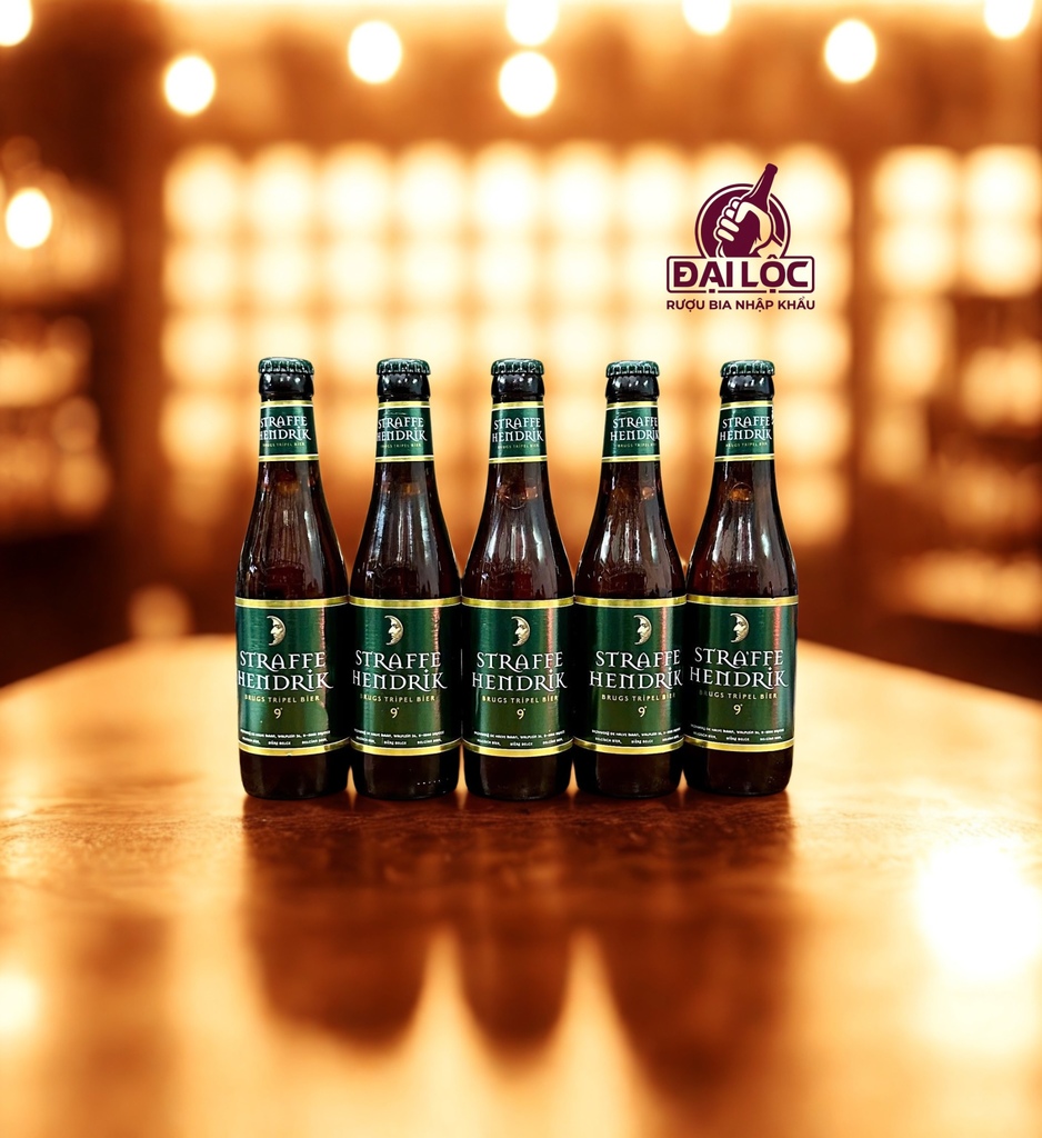 Bia Straffe Hendrik Tripel 9% Bỉ - Thùng 24 Chai 330ml