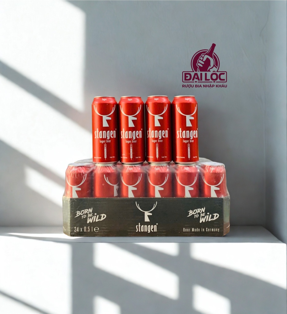 Bia Stangen Lager 5,4% - Thùng 24 Lon 500ml