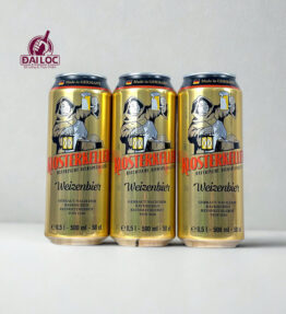 Bia Klosterkeller Weizenbier 5,4% - Thùng 24 Lon 500ml