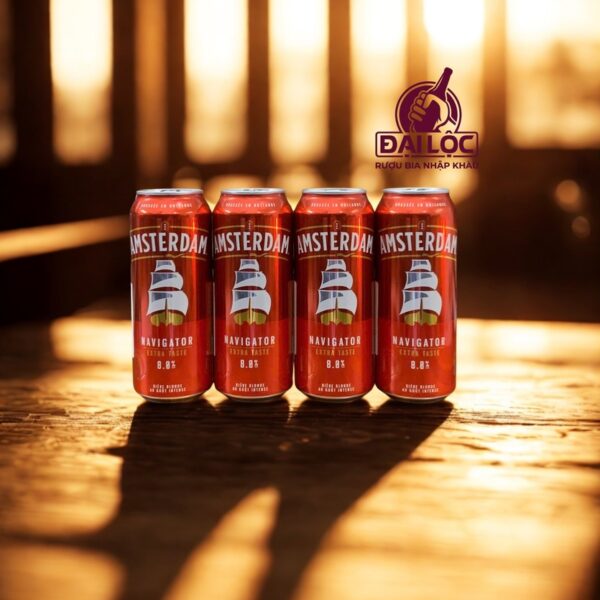 Bia Amsterdam Navigator 8% - Thùng 24 Lon 500ml 