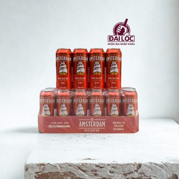 Bia Amsterdam Navigator 8% - Thùng 24 Lon 500ml 
