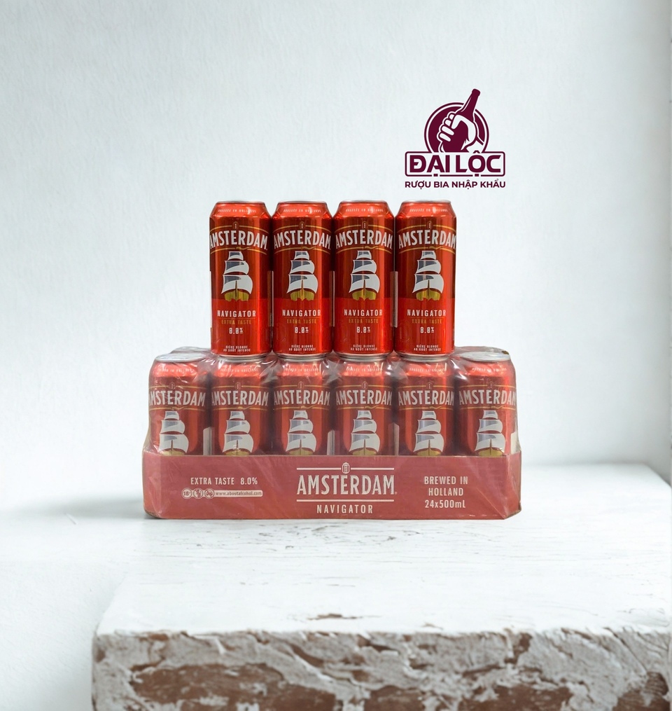 Bia Amsterdam Navigator 8% - Thùng 24 Lon 500ml