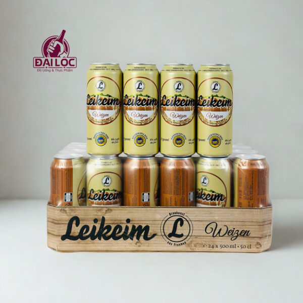 Bia Leikeim Weizen 5,4% - Thùng 24 Lon 500ml