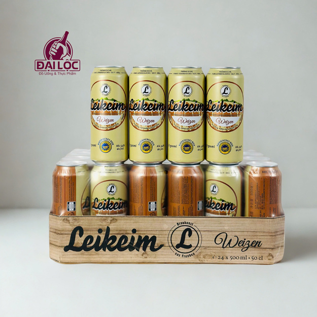 Bia Leikeim Weizen 5,4% - Thùng 24 Lon 500ml