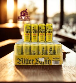 Bia Ritter Kuno Weizen 5,4% - Thùng 24 Lon 500ml