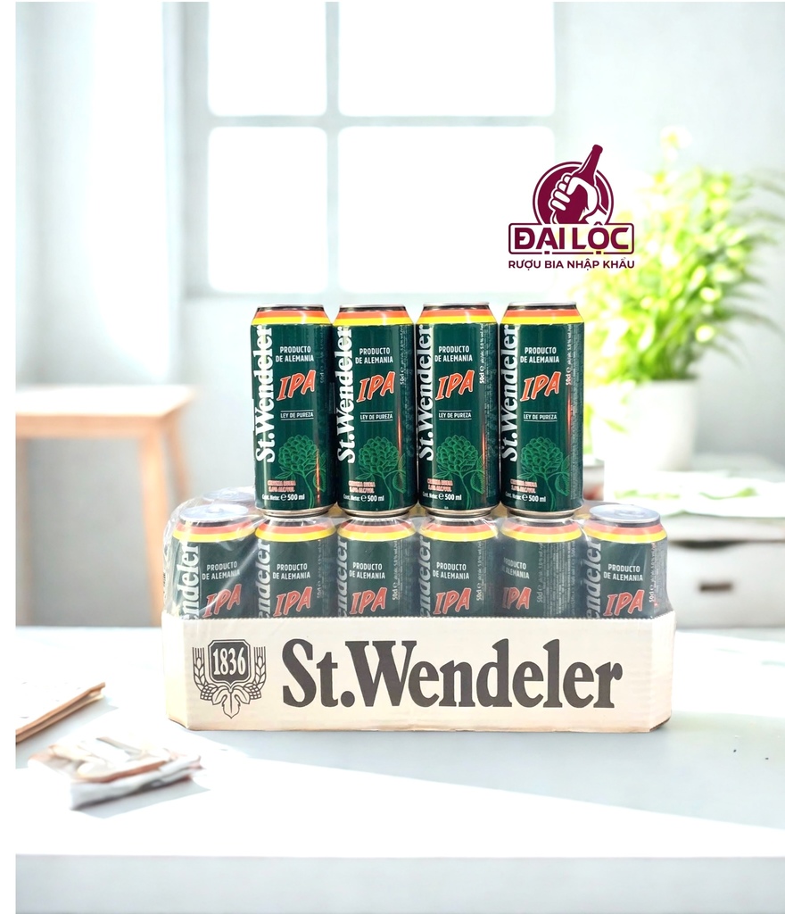 Bia Đức St. Wendeler IPA 5% - Thùng 24 Lon 500ml