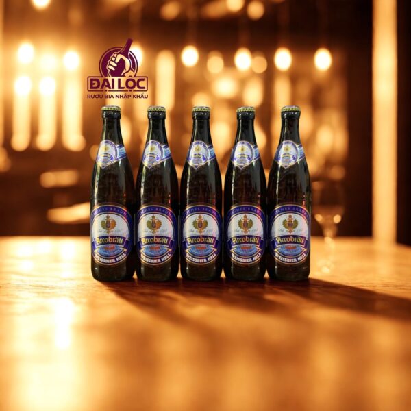 Bia Đức Arcobräu Weissbier Hell 5,3% - Thùng 20 Chai 500ml