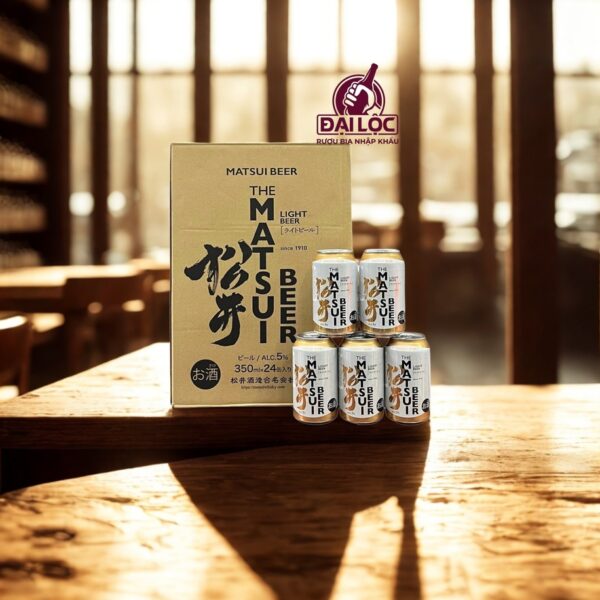 Bia Nhật Matsui Light 5% - Thùng 24 Lon 350ml