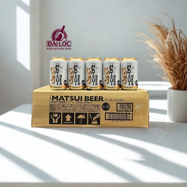 Bia Nhật Matsui Light 5% - Thùng 24 Lon 350ml