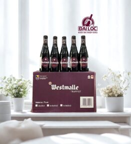 Bia Trappist Westmalle Dubbel - Thùng 24 Chai 330ml