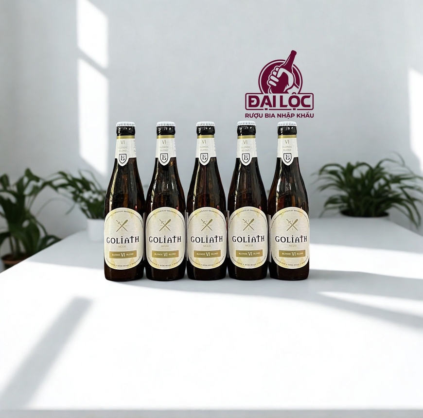 Bia Bỉ Goliath Blond 6% - Thùng 24 Chai 330ml