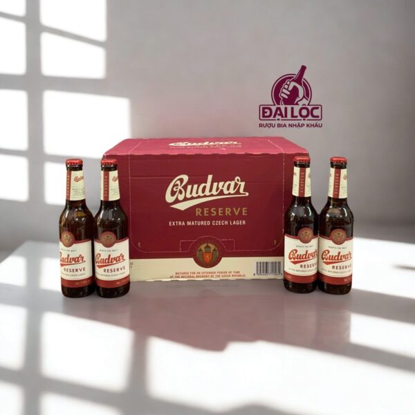 Bia Budweiser Budvar Reserve 7,5% Thùng 24 Chai 330ml