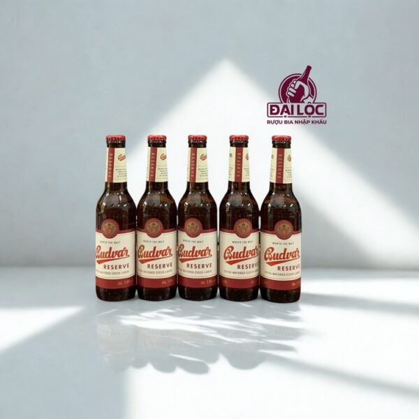 Bia Budweiser Budvar Reserve 7,5% Thùng 24 Chai 330ml