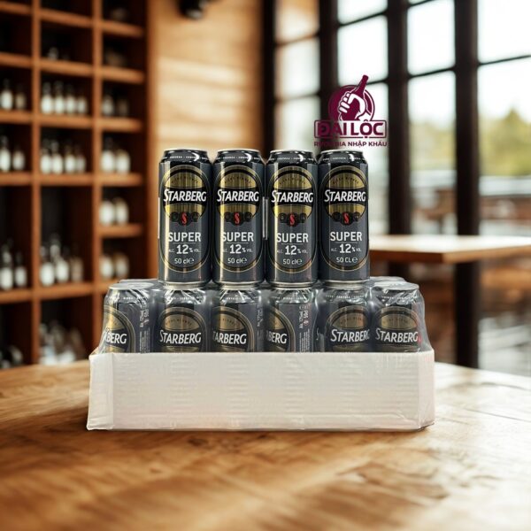 Bia Pháp Starberg Super 12% - Thùng 24 Lon 500ml