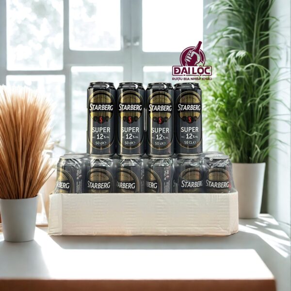 Bia Pháp Starberg Super 12% - Thùng 24 Lon 500ml