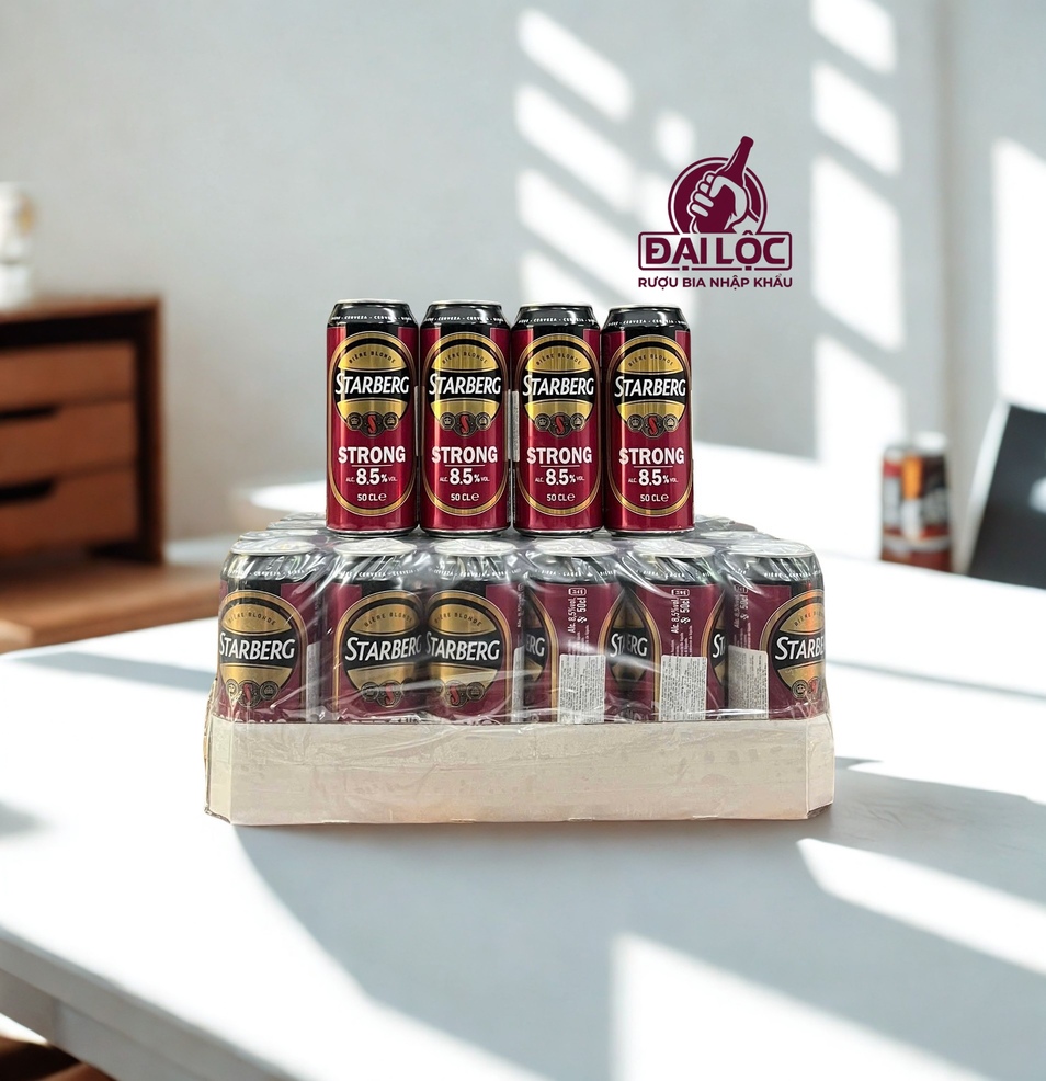 Bia Pháp Starberg Strong 8,5% - Thùng 24 Lon 500ml