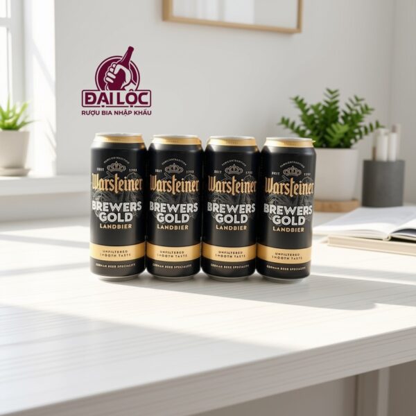 Bia Warsteiner Brewers Gold 5,2% Thùng 12 Lon 500ml 