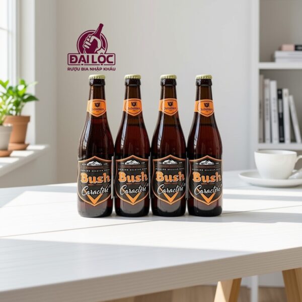 Bia Bush Caractère Amber 12% Thùng 24 Chai 330ml | Nhập Khẩu Bỉ