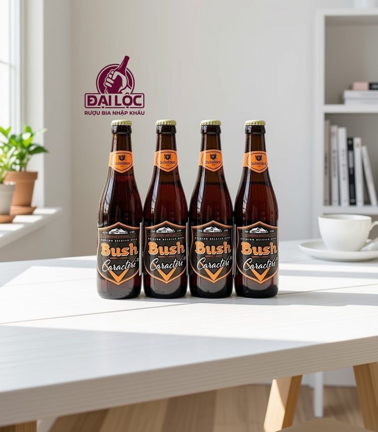 Bia Bush Caractère Amber 12% Thùng 24 Chai 330ml | Nhập Khẩu Bỉ