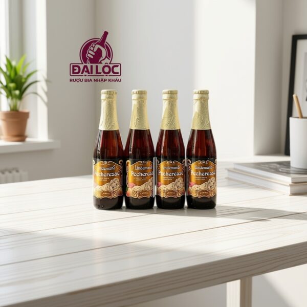 Bia Lindemans Pecheresse 2,5% Thùng 24 Chai 250ml | Vị Đào Bỉ